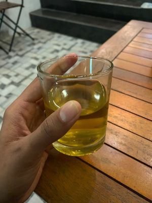 Green tea at Loving Vegan in Da Nang