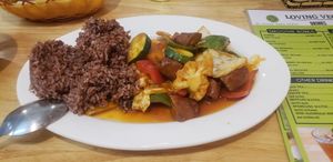 I think it was something “chicken“?! at Loving Vegan in Da Nang