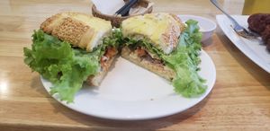 american panini at Loving Vegan in Da Nang