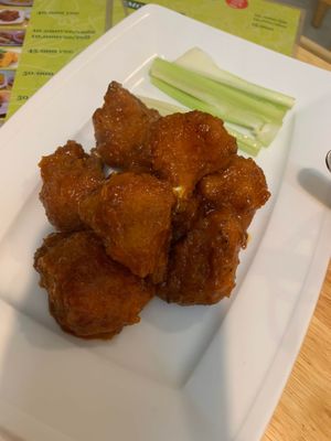 Vegan buffalo bites at Loving Vegan in Da Nang