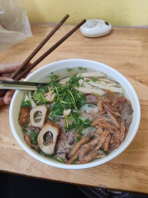Special Bowl at Pho Chay in Hanoi