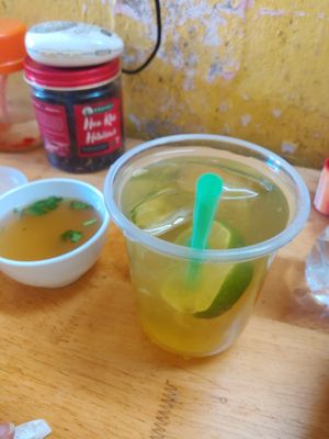 Lemonade/iced tea at Pho Chay in Hanoi
