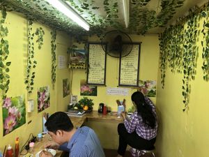 Interior at Pho Chay in Hanoi