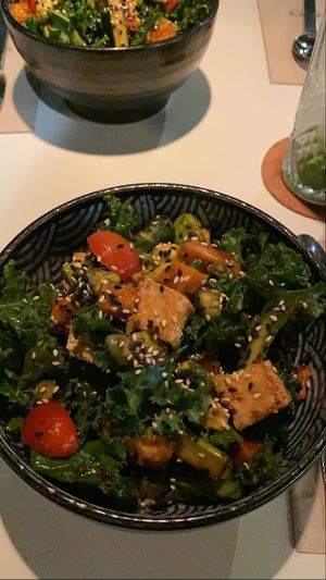 Veggie tofu quinoa bowl at Leen's in Dubai