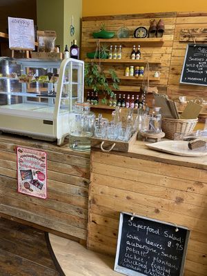 cute atmosphere - front counter  at Green Earth in Bedford
