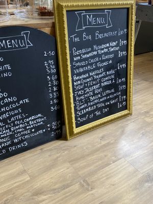 current food menu   at Green Earth in Bedford