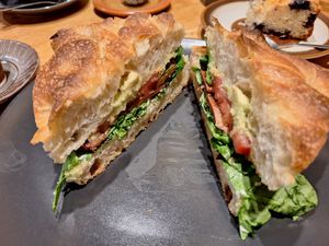 The BTL  focaccia. at Green Earth in Bedford