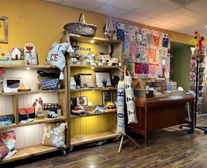 Items for sale by local artists and independent businesses   at Green Earth in Bedford