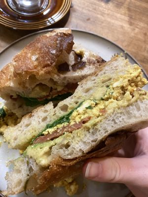 focaccia special (must get)  at Green Earth in Bedford