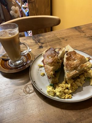 ice coffeee  at Green Earth in Bedford