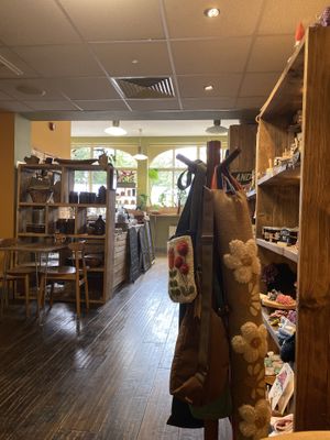 little shop inside too  at Green Earth in Bedford