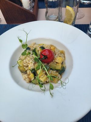Risotto with zucchini at Calebotta in Trogir