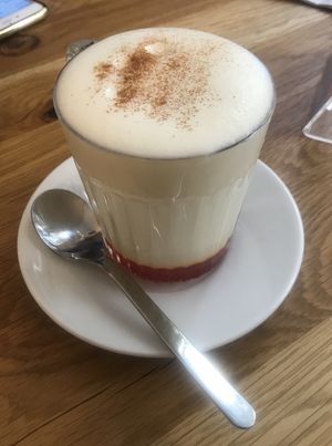 Pumpkin latte  🎃  at EnVie Vegan in Geneva