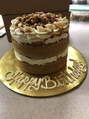 Apple Crisp Cake- light and airy. Tasted like apple pie! at Sweet Craft in Brownsville