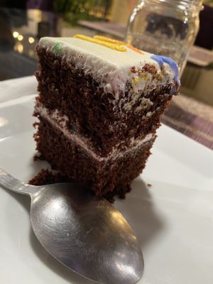 Cake they made for Veggie del Sol’s one year anniversary  at Sweet Craft in Brownsville