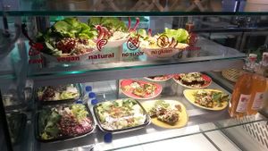 Salad and lunch plates and take-away. All organic, raw, vegan and glutenfree at Adoravita in Zug