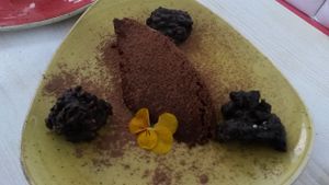Very delicious orhanic raw vegan chocolate cake - not too sweet. Highly recommened. at Adoravita in Zug