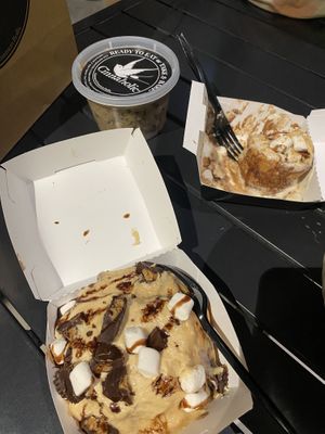 i forget what its called, nutty something, really sweetbbut gooddd & cookie dough & almost gome but smores! not overly sweet, soo fluffy at Cinnaholic in Gilbert