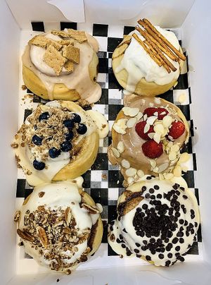 6 pack of mystery rolls at Cinnaholic in Gilbert