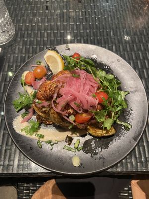 Cauliflower steak!  at BLAKE in Canmore