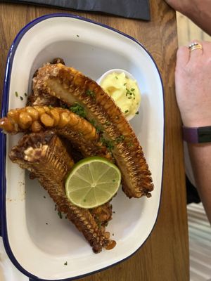 Corn ribs  at Tansy's Pantry in Godshill