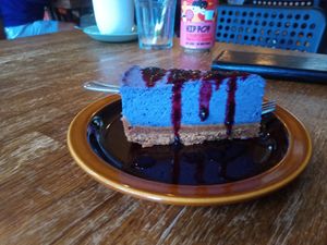 Blueberry cheesecake  at Tansy's Pantry in Godshill