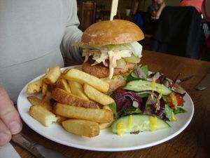 Burger at Tansy's Pantry in Godshill