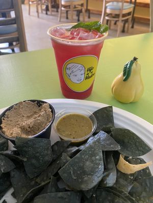Watermelon Mint Agua Fresca and a Mayan Humus at Hijo De Su Madre in Los Angeles