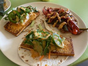Labrat (pbc) and Bahn Mi (awesome) Tacos  at Hijo De Su Madre in Los Angeles