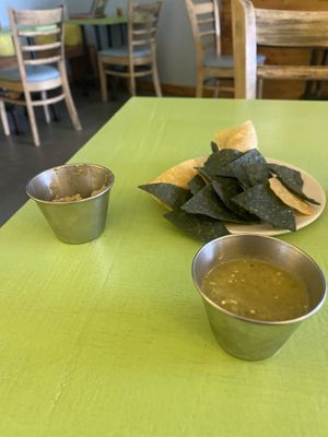 Chips with House Sauces/Salsas (Made In-House)  at Hijo De Su Madre in Los Angeles