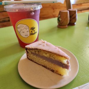 Strawberry Lemonade Cake 🎂 at Hijo De Su Madre in Los Angeles