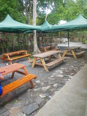 Back terrace at Boquete Bakery Cafe in Panama City