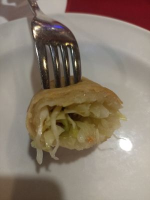 Vegetable rolls (cabbage) at Lung Fung in Panama City