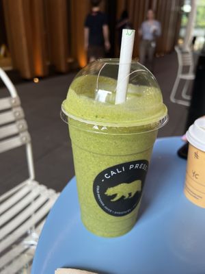 Green smoothie   at Cali Press in Sydney