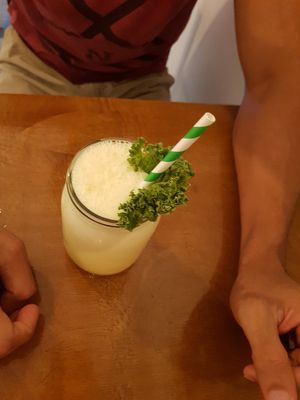 Pineapple lemonade at Green Bar in Panama City