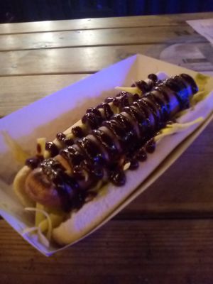 "Naughty Dog" at Soul Shack Vegan Grill in Newcastle Upon Tyne