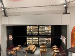 Interior seating at FOOBY in Lausanne