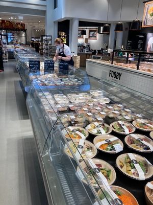Prepared salads  at FOOBY in Lausanne