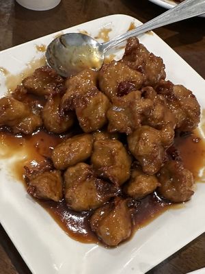 Chicken with Orange Peel  at Vege Valley Restaurant in San Gabriel