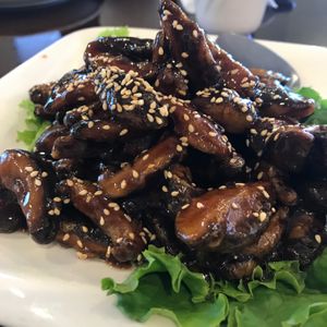 Crispy Shitake Mushroom. Delicious! at Vege Valley Restaurant in San Gabriel