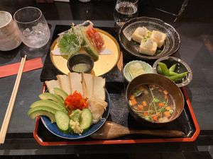 Vegan set  at Shaw's Sushi Bar & Dining in Fujikawaguchiko
