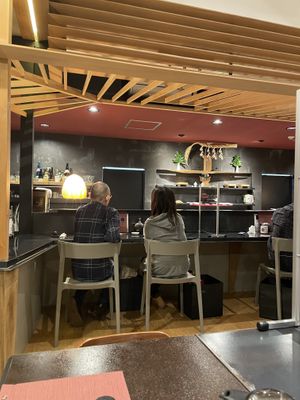 Bar counter  at Shaw's Sushi Bar & Dining in Fujikawaguchiko