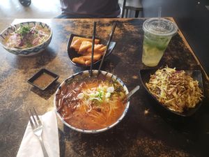 Delicious vegan options  at Urban Burma in Aurora