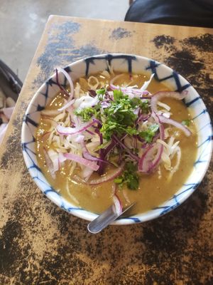 Samosa soup  at Urban Burma in Aurora