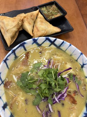 Samosa soup  at Urban Burma in Aurora
