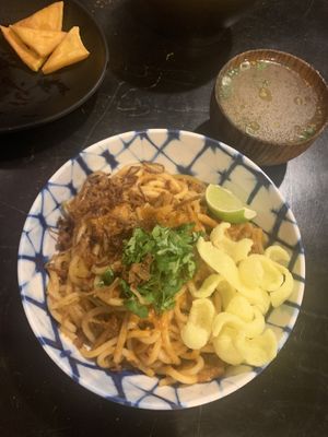 Noodle bowl, adjusted to be vegan.  at Urban Burma in Aurora