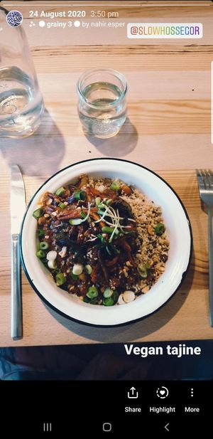 Vegan Tajine at SLOW in Soorts-hossegor