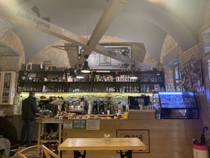 The bar at 9BAR in Budapest