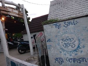 entrance at The Sand in Lembongan