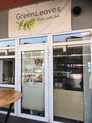 At the bus station  at Green Leaves in Brno